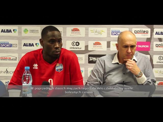 Konferencja prasowa po meczu MKS Dąbrowa Górnicza vs Stelmet BC Zielona Góra.
