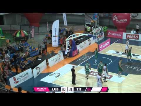 Start Lublin - Stelmet BC Zielona Góra - ostatnie 35 sekund meczu #TBLPL