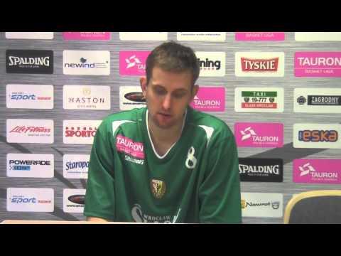 Śląsk Wrocław - Polski Cukier Toruń - M. Gabiński i M. Jarmakowicz w wywiadach pomeczowych