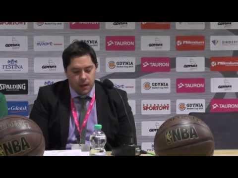 Finał Gdynia Basket Cup 2015 - konferencja Stelmet Zielona Góra