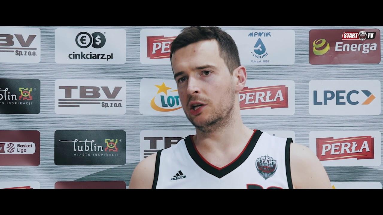 Igor Wadowski i Uroš Mirković po meczu TBV Start Lublin - AZS Koszalin | 18.04.2018