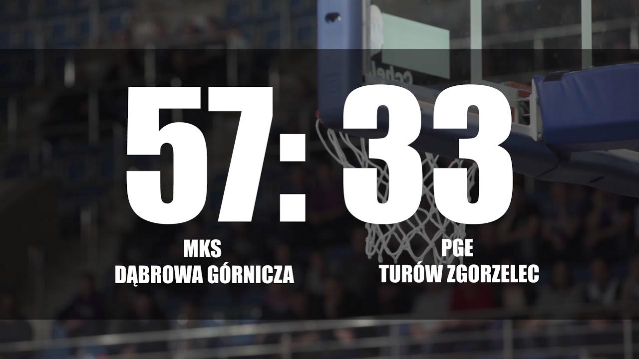 Skrót meczu MKS Dąbrowa Górnicza - PGE Turów Zgorzelec