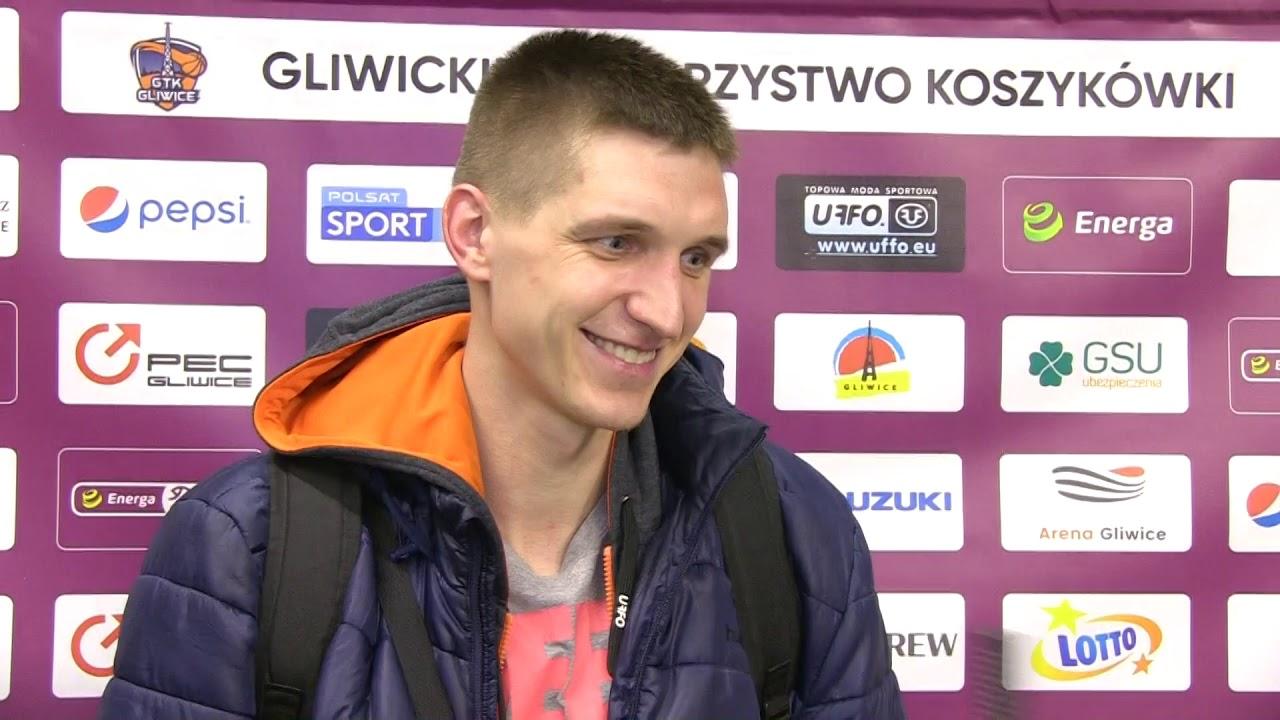 Dawid Słupiński i Michał Michalak po meczu GTK - Anwil