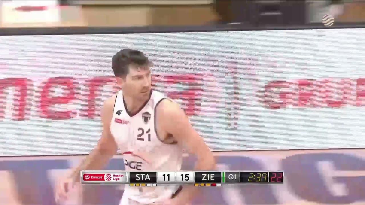 Podanie przez całe boisko! Piotr Niedźwiedzki! #EnergaBasketLiga #PLKPL