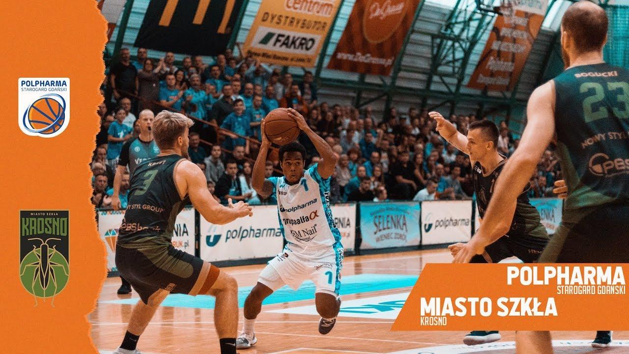 Skrót meczu Polpharma Starogard Gd - Miasto Szkła Krosno 105:77