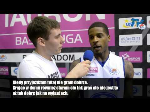 Rosa TV: Korian Lucious - wywiad po meczu ROSA Radom - Energa Czarni Słupsk 87:77 - 18.01.2014